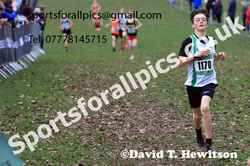 Boys Under-13s 2026 UK CAU Inter Counties Cross Country, Wollaton Park, Nottingham. Photo: David T. Hewitson/Sports for All Pics